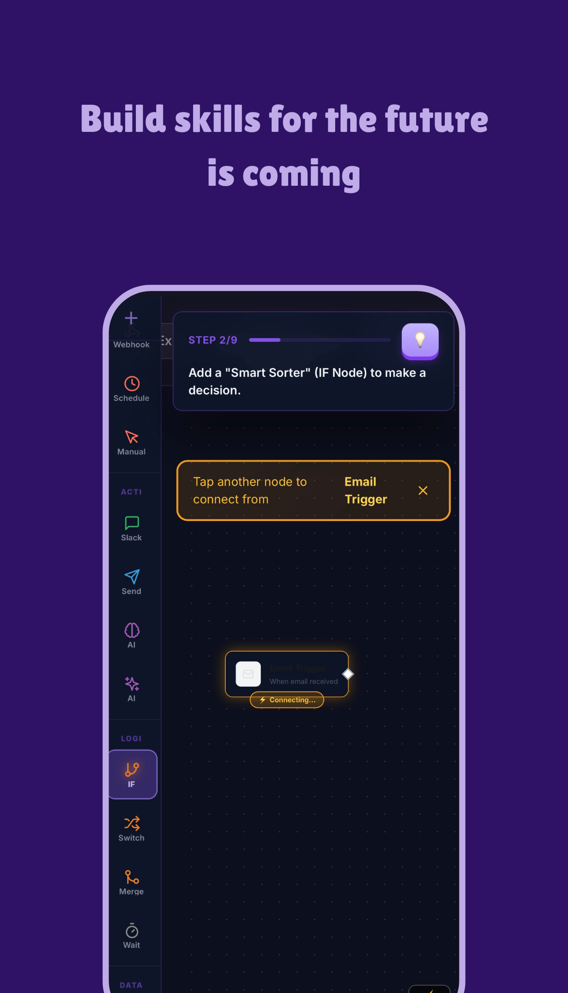 Codevantum app — bite-sized lessons UI